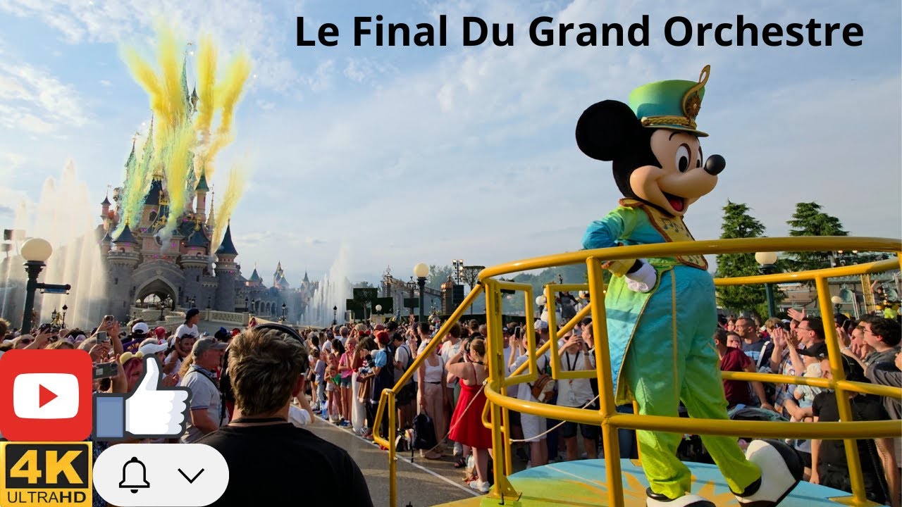 Disneyland Paris [4K] - Le Final Du Grand Orchestre - #disneylandparis #disney #disneyfan #dlp