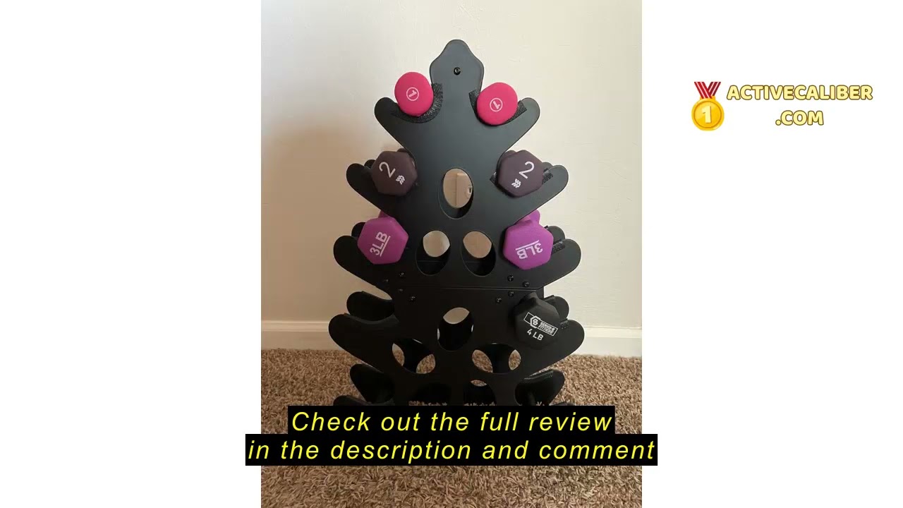 Review Josmimic 5-Tier | 4-Tier Dumbbell Rack Only Weight Racks For Free Weights Dumbbell Tower (No