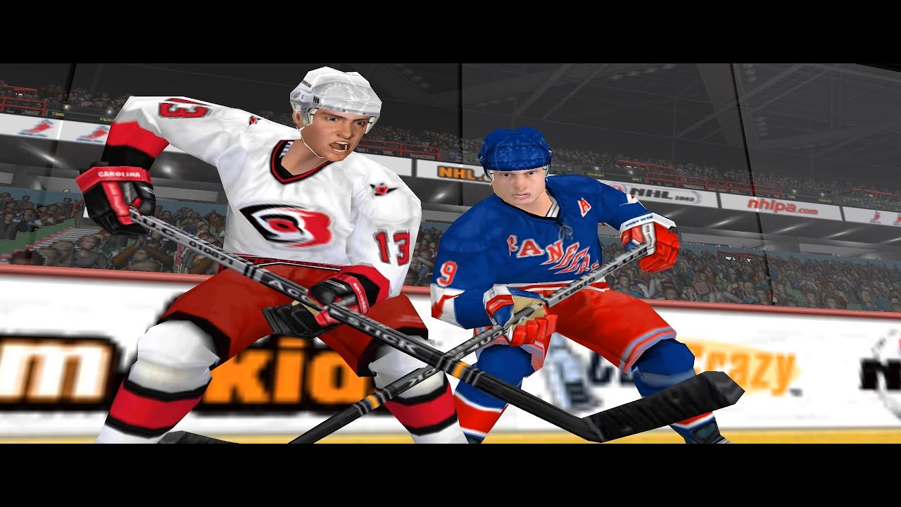 NHL 2002 | Нью-Йорк Рейнджерс - Каролина Харрикейнз | Первый матч сезона | Геймплей на ПК в Full HD