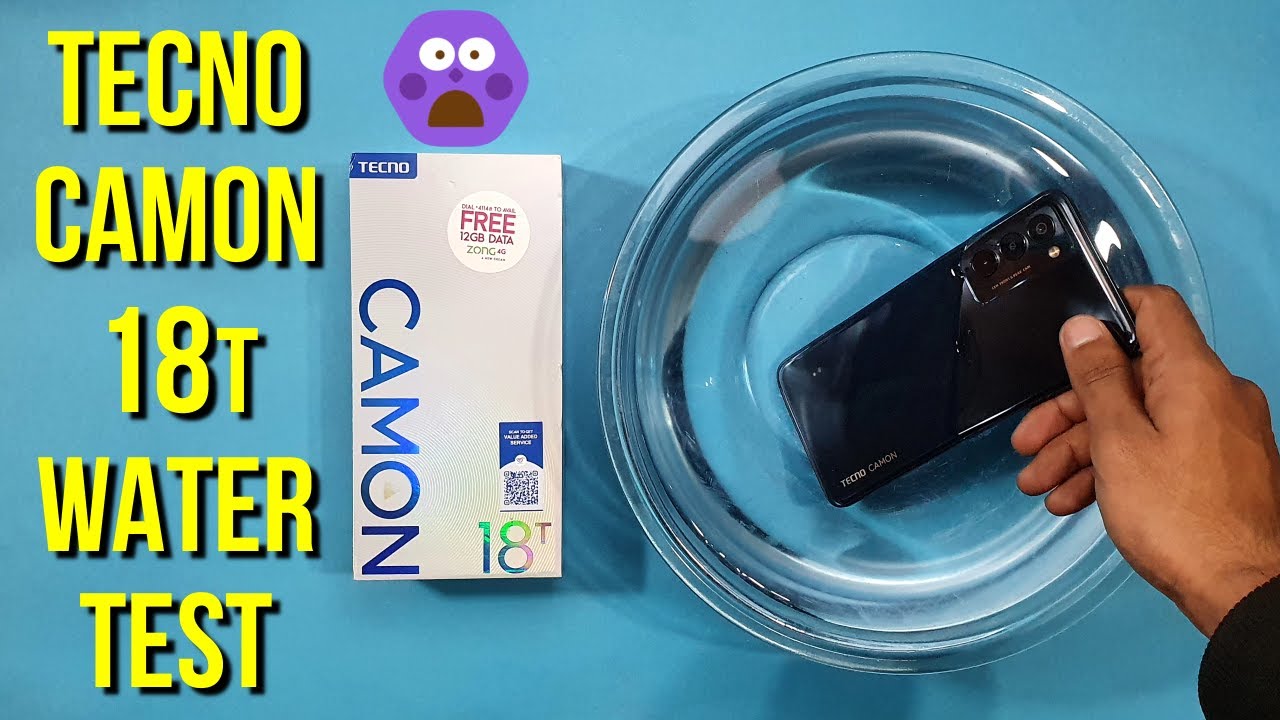 Tecno Camon 18t - Water Test || The First Water test of Tecno Camon 18T!