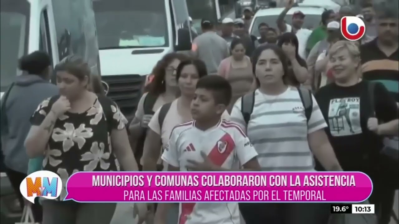 COMUNAS Y MUNICIPIOS COLABORARON CON LA ASISTENCIA A LAS FAMILIAS AFECTADAS POR EL TEMPORAL