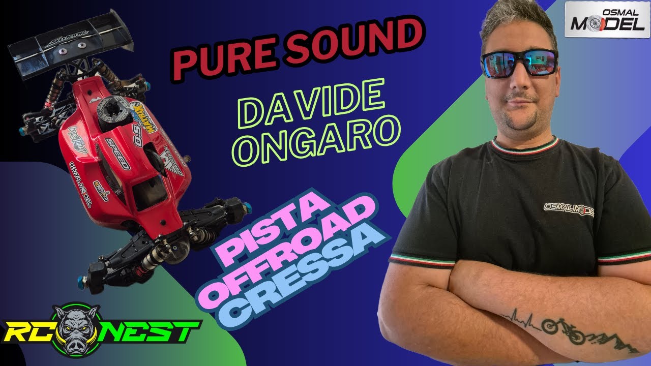 Davide Ongaro nella pista off road cressa
