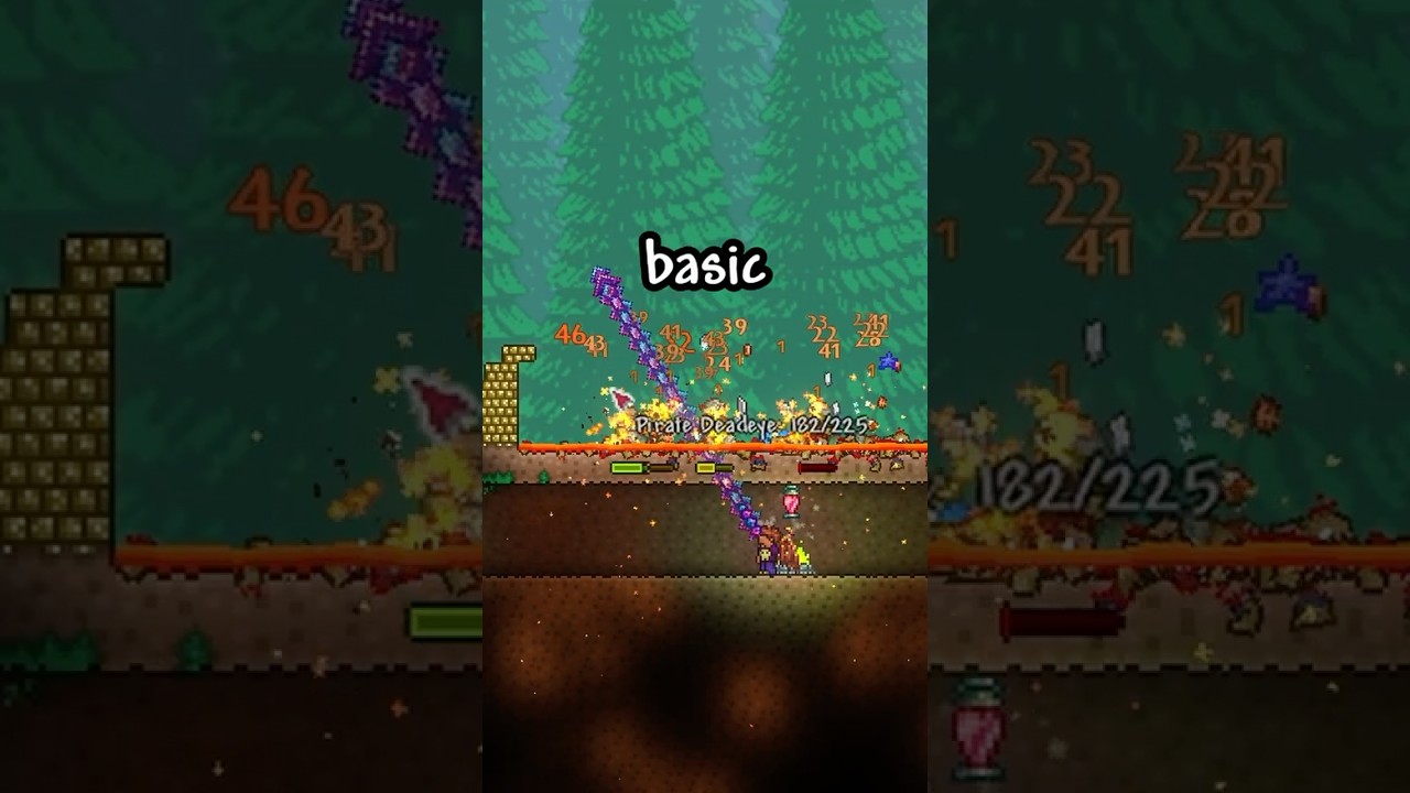 How to Build a Pirate Invasion Farm FAST in Terraria! #terraria #shorts
