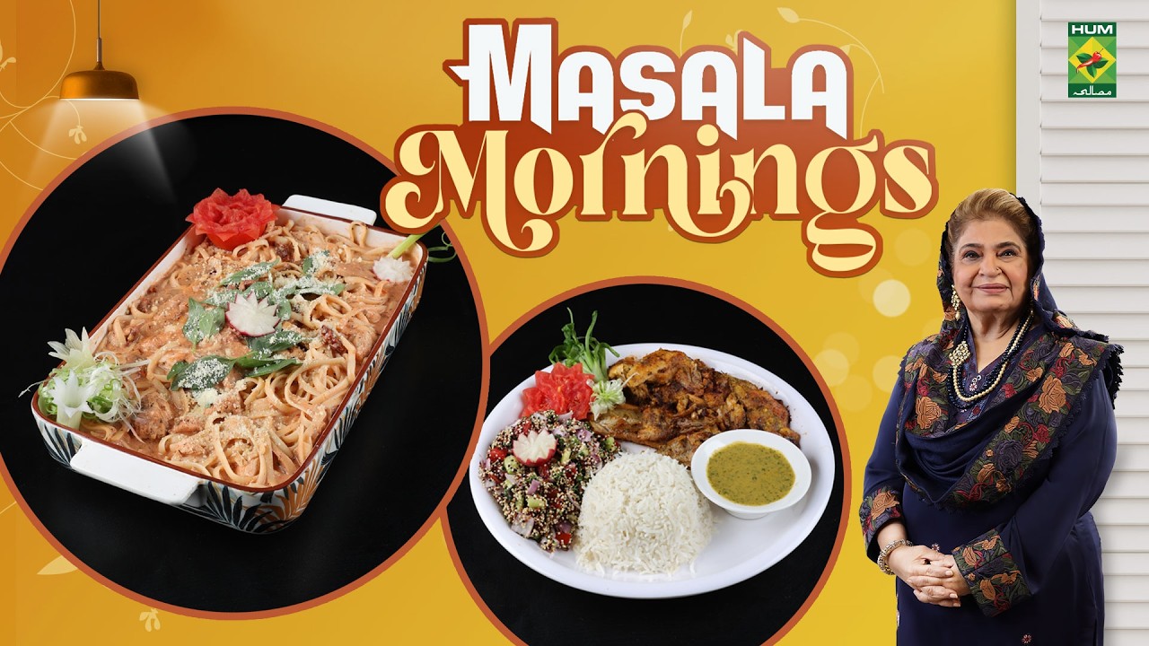 Chaar Grilled Fish Steak with Salsa & Tuscan Chicken Linguine | Masala Mornings | Masala TV