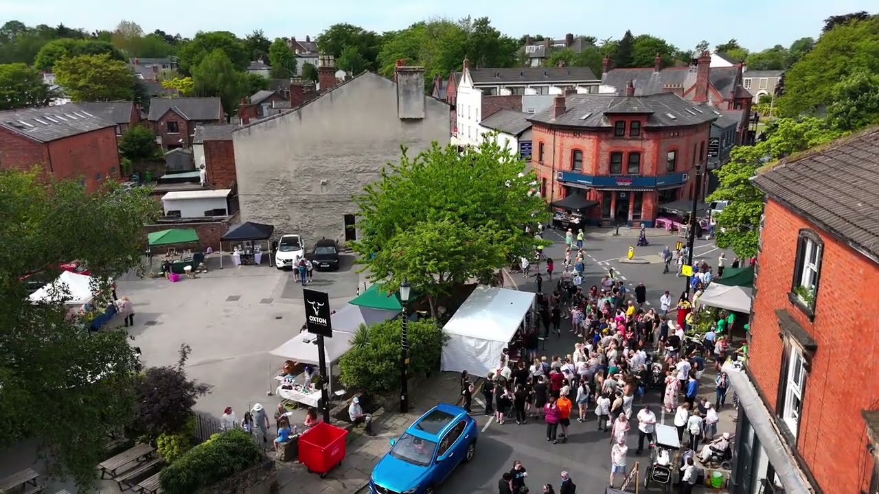 4k Drone Footage of Secret Gardens 2025, Oxton Village