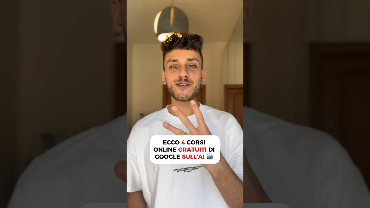 4 corsi gratuiti di Google sull&rsquo;AI! #google #corsionline #ai