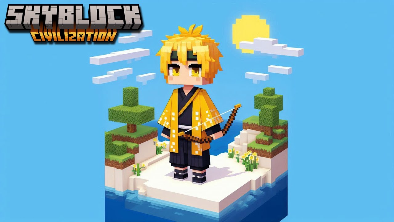 SUNTEM URMARITI PE *CIVILIZATIA* SKYBLOCK ...?!