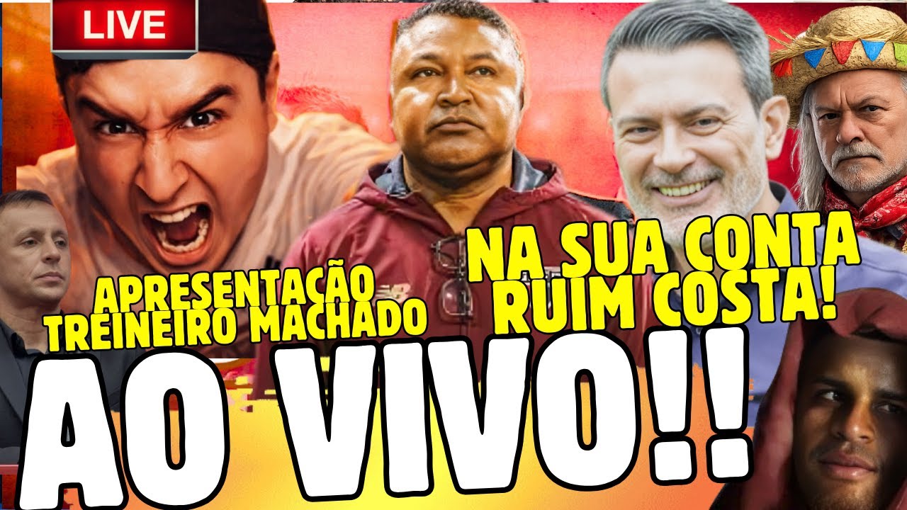 AO VIVO - CHEGADA DO TREINEIRO MACHADO: APRESENTA&Ccedil;&Atilde;O l DEMISS&Atilde;O DO CRESPO E BASTIDORES PODRES.
