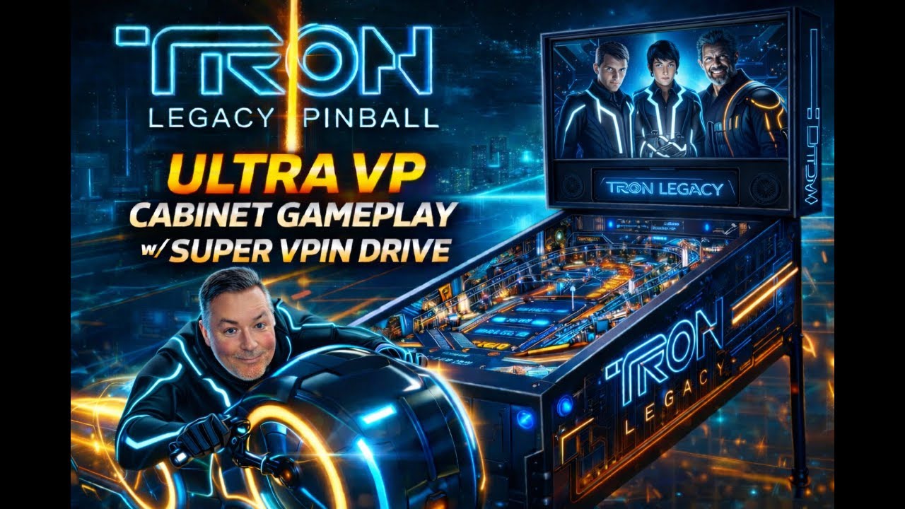 👉 TRON Legacy Pinball | Ultra VP Cabinet Gameplay w/ Super VPIN Drive