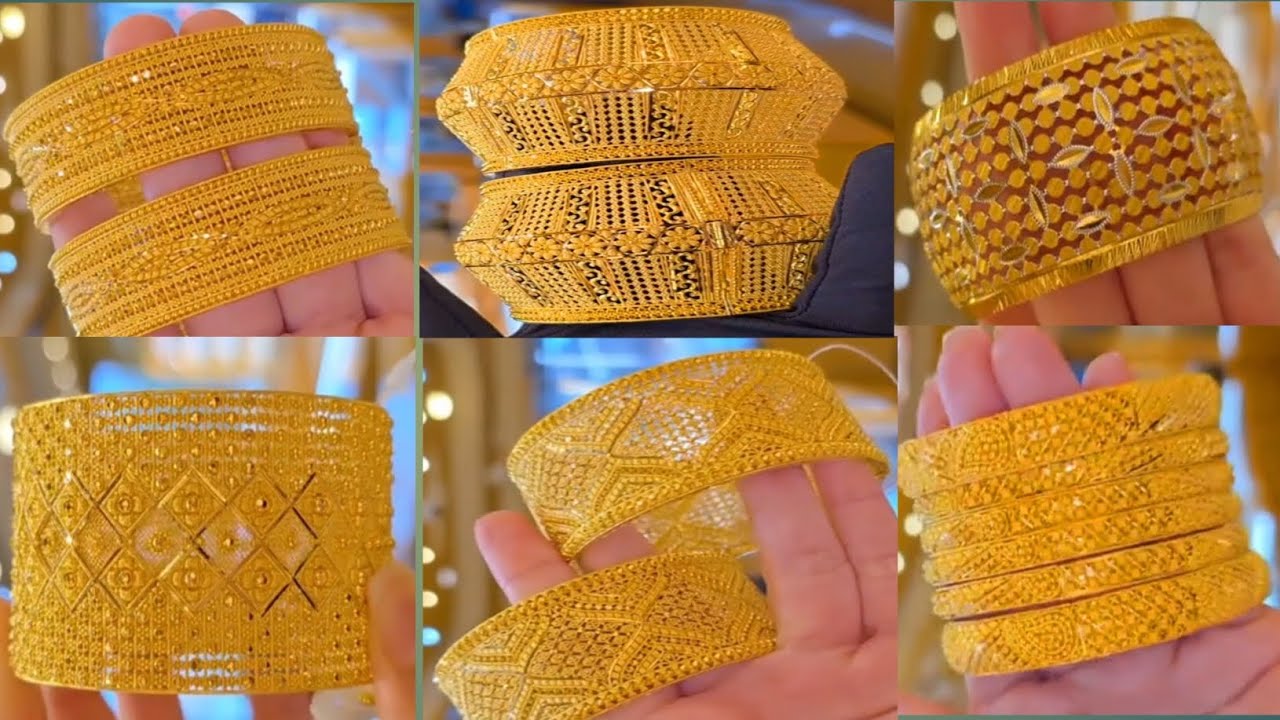 Latest Gold Bangles Design 2026 || 21K 22k Gold Bangles Designs || Stylish Bangles Kangan Chori Set 