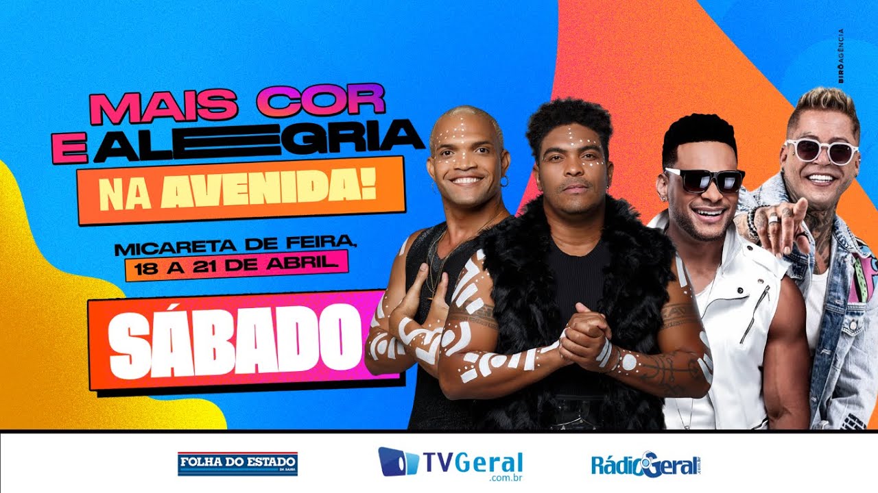 Micareta de Feira 2024 🔴 AO VIVO 🔴 - SÁBADO (20/04) - TvGeral.com.br