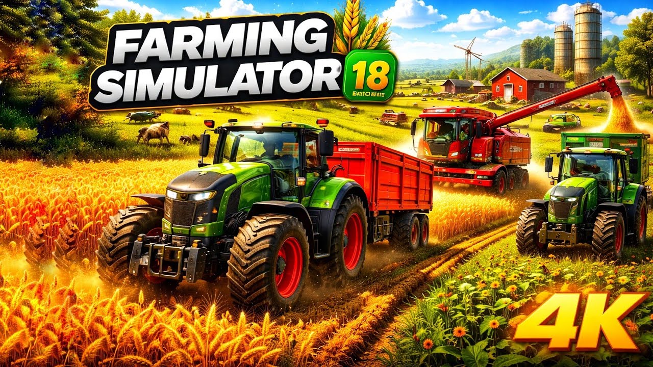 Farming Simulator Gameplay 🚜 Realistic Farming Experience | Real Village Farming Experience with 4k