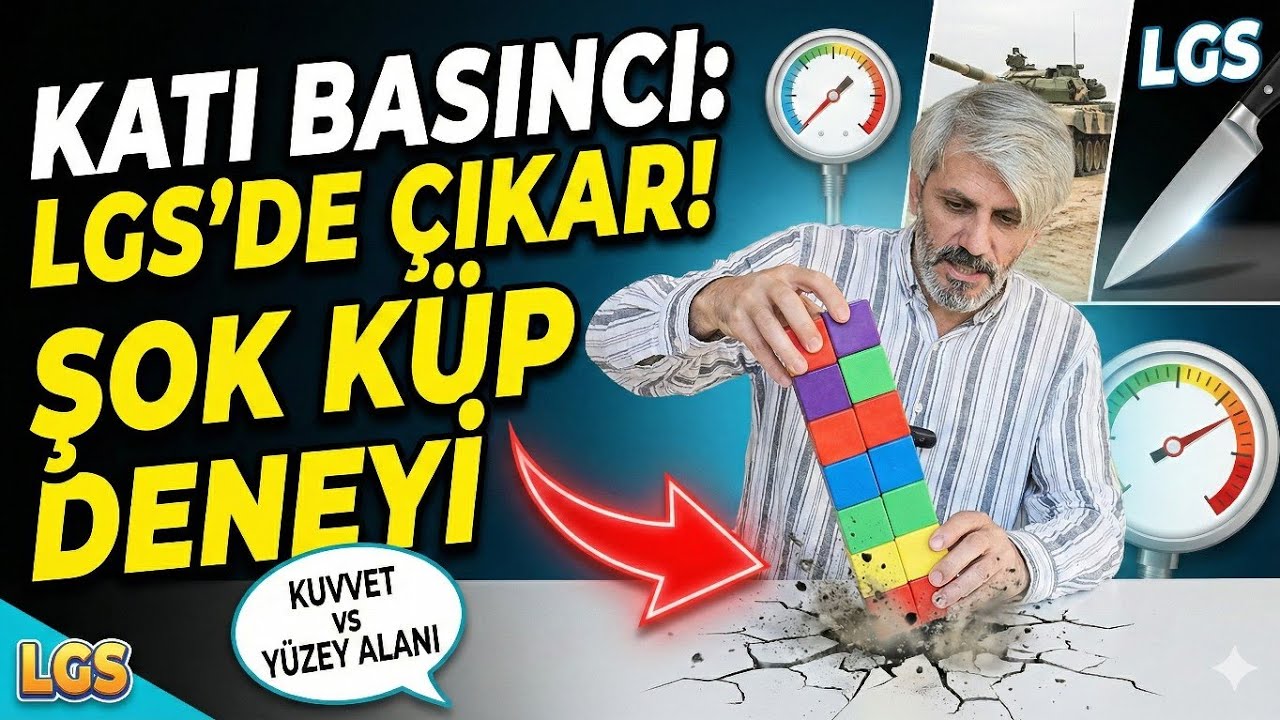 Katı Basıncı Asla Böyle Görmedin! 🧱 LGS Fen Deneyi Açıklamalı