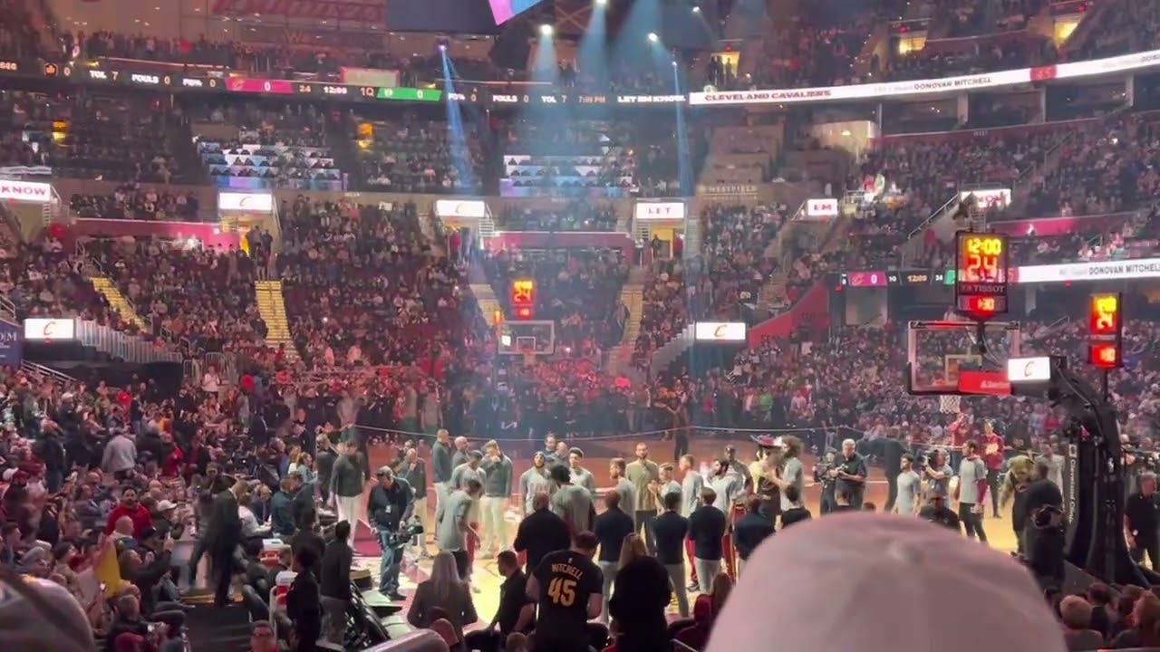 Boston Celtics at Cleveland Cavaliers Player Introductions and Tip-off Mar. 8, 2023