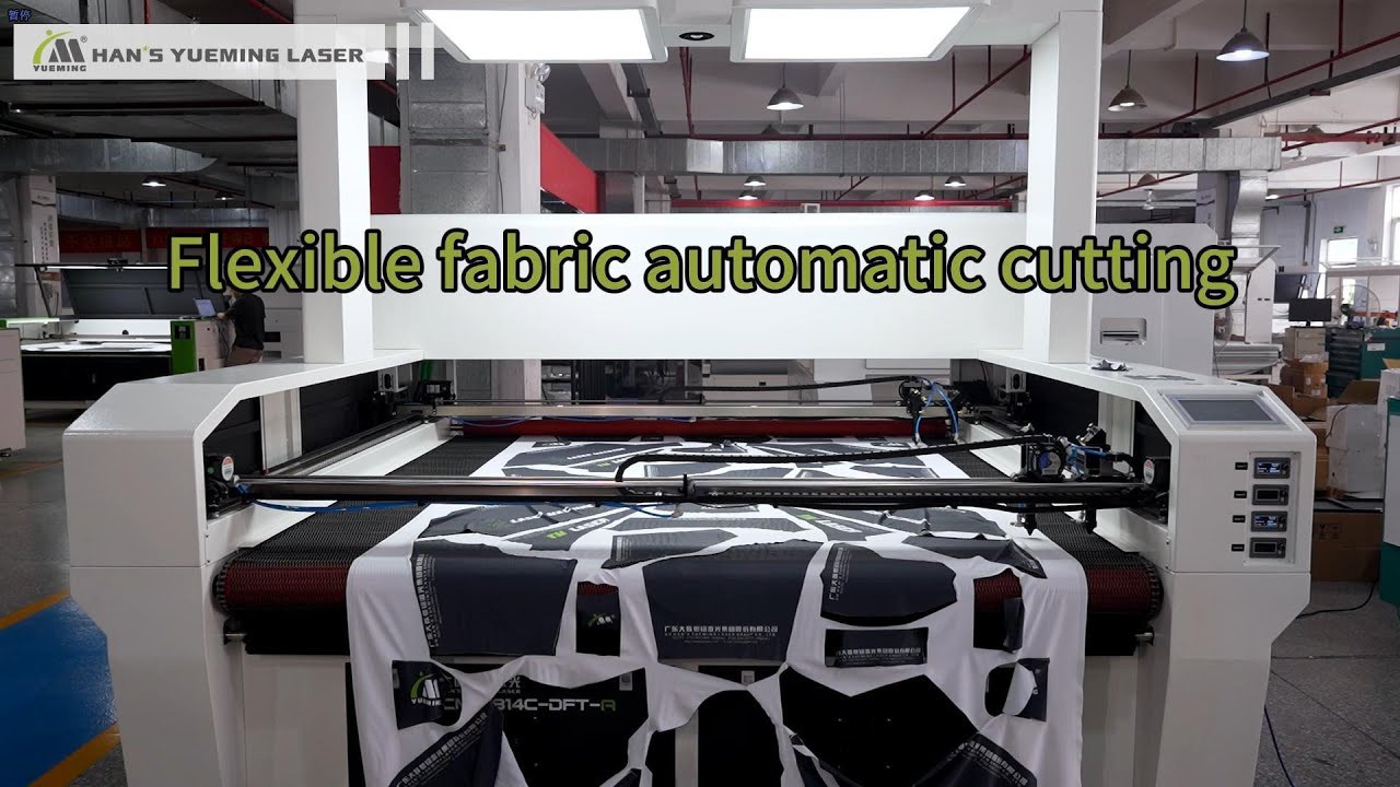 Auto Feeding CO2 Dual Beam Four Head Vision CCD Camera Laser Cutting Machine CMH1814C-DFT-A YUEMING