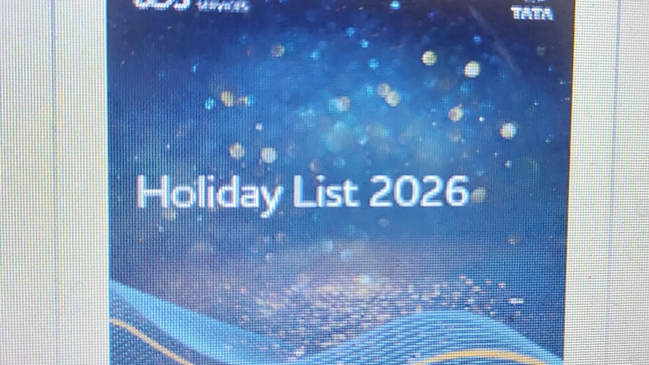 TCS INDIA HOLIDAY LIST 2026