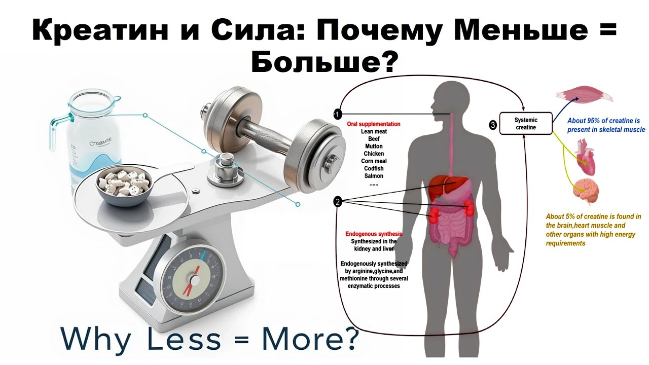 Креатин и Сила: Почему Меньше = Больше?
