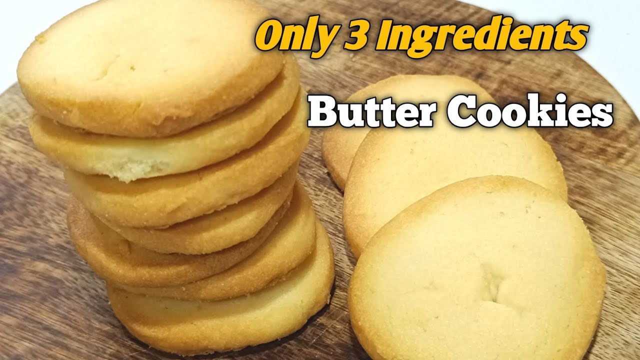 3 Ingredient Butter Cookies | Easy Tea Time Cookies/ ബട്ടർ കുക്കിസ് 