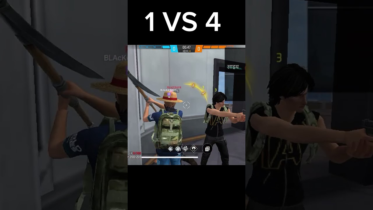 1 VS 4 clutch🤯 