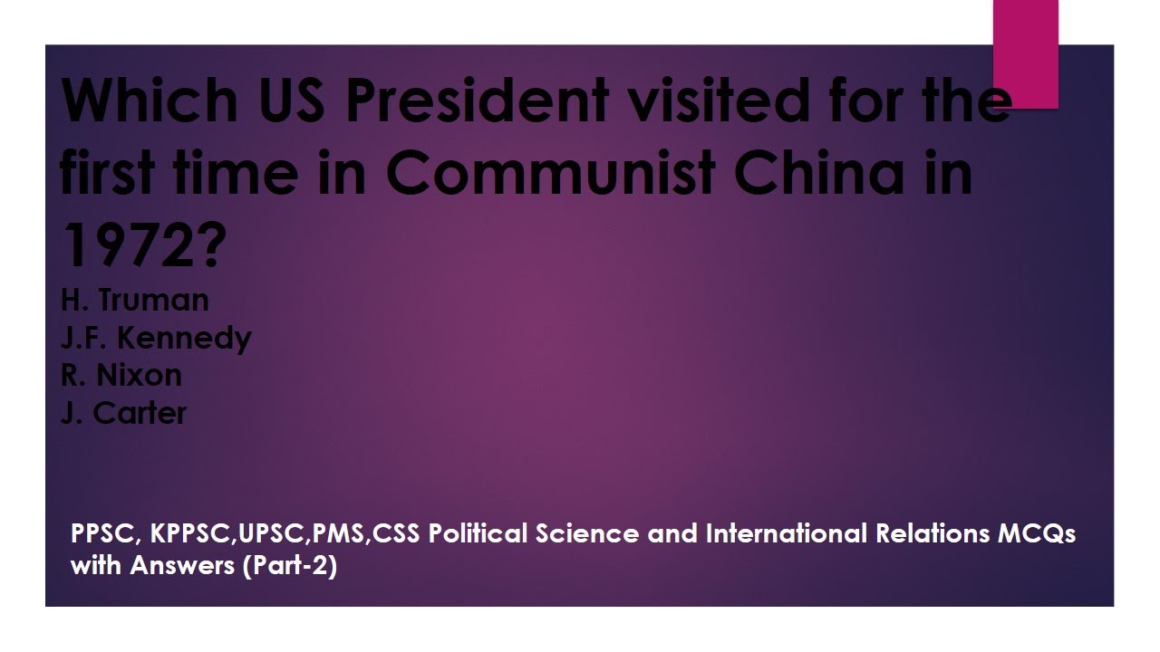 Political Science and IR MCQs PPSC, Part 2 || KPPSC Political Science MCQs