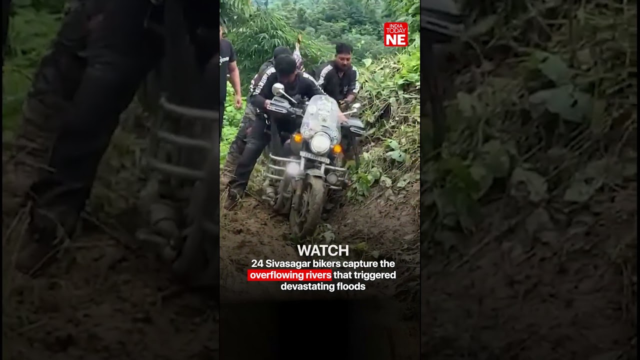 24 Assam Bikers Caught Amid Landslides and Flash Floods in Nagaland And Assam | #nagaland #assam