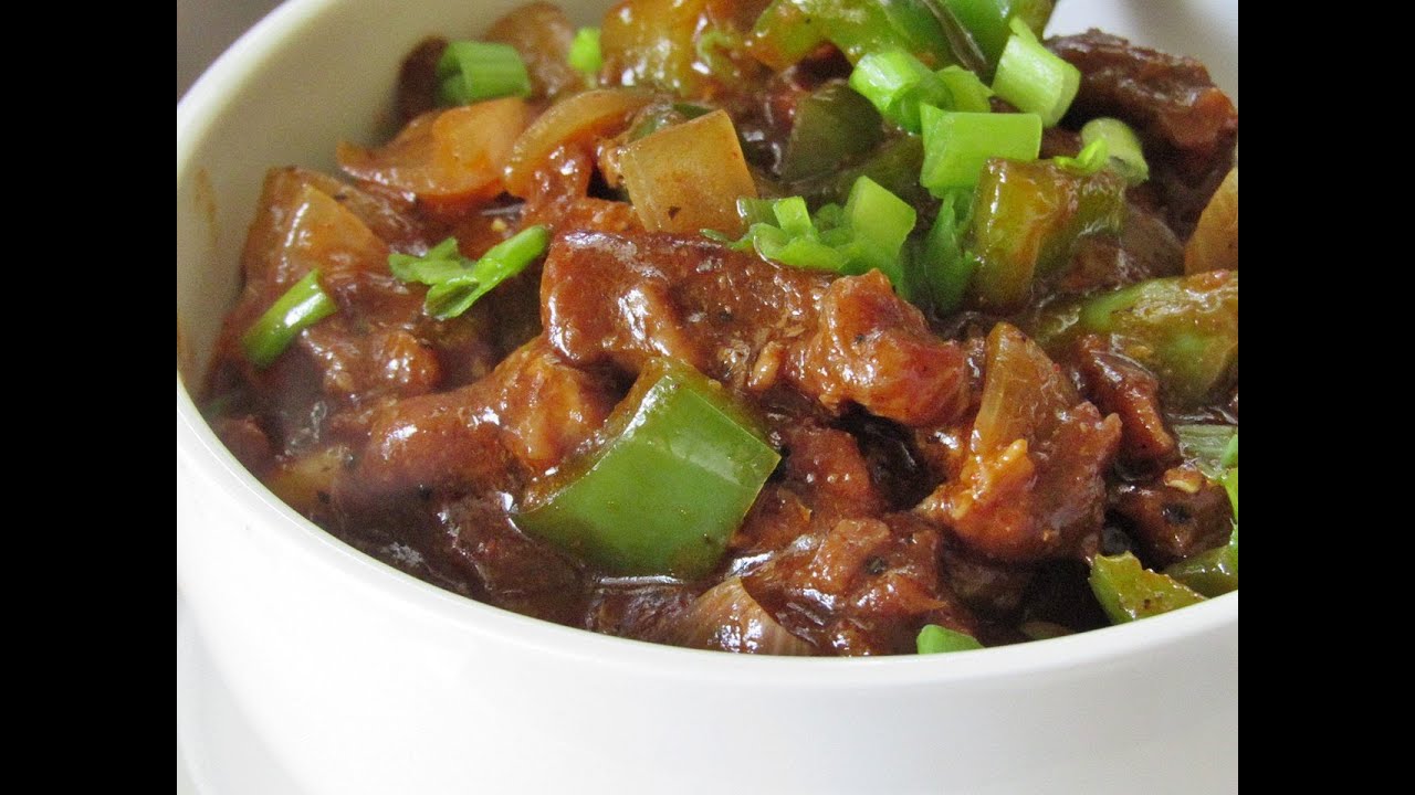 Chilli Beef Recipe - How To Make Restaurant Style Chilli Beef | Nisa Homey