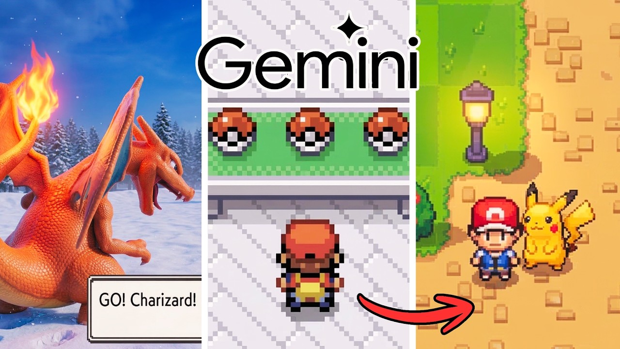 É ABSURDO o que a IA fez, criou o jogo da minha infância (Pokémon)