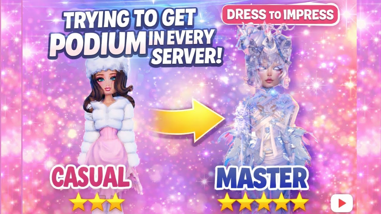 WINNING Podium In *EVERY* SERVER │ Dress to Impress