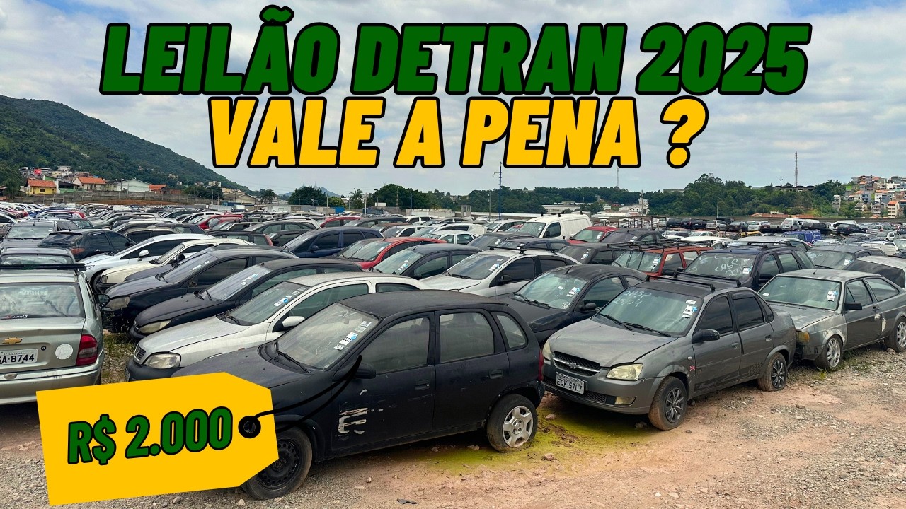 S&Oacute; 2 MIL E UM SONHO DE CARRO? VEJA ESSE LEIL&Atilde;O DO DETRAN 2025