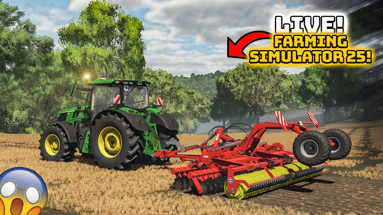 🔴LIVE! - Pada Letni Śnieg🤫 Farming SImulator 25🔥 #fs25 #farmingsimulator25