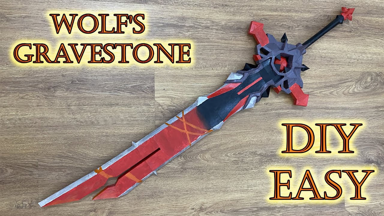 Making Wolf's Gravestone Genshin Impact DIY Papercraft