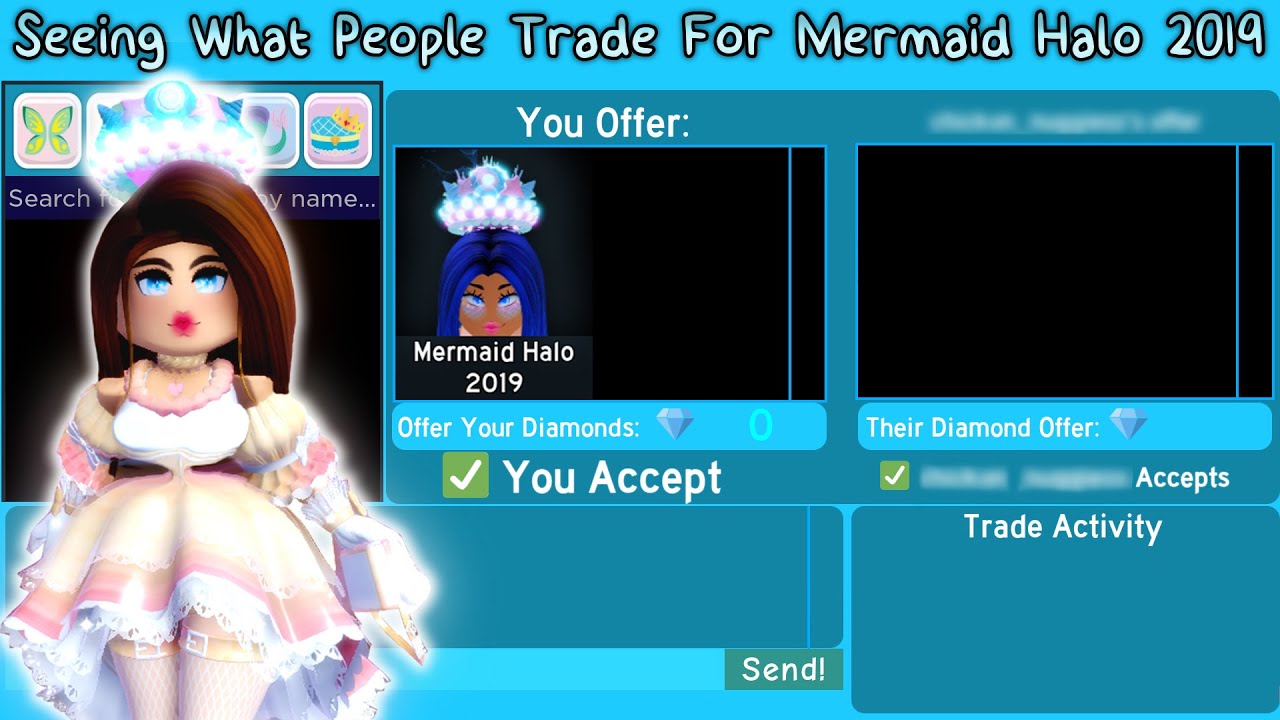 Seeing What People Trade For Mermaid Halo 2019 (Royale High Trading)