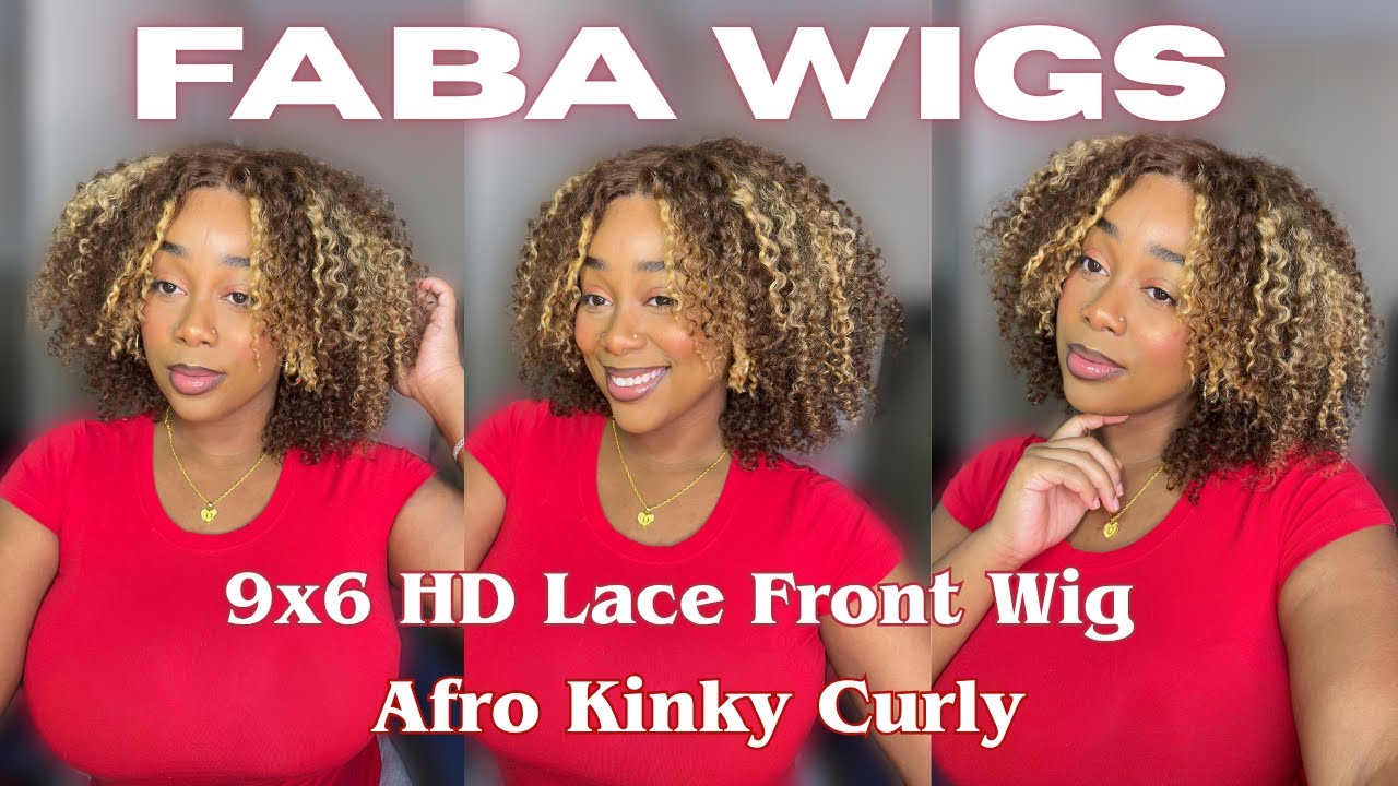 FABA WIGS| 9X6 HD LACE FRONT WIG| AFRO KINKY CURLY| WIG INSTALL/REVIEW