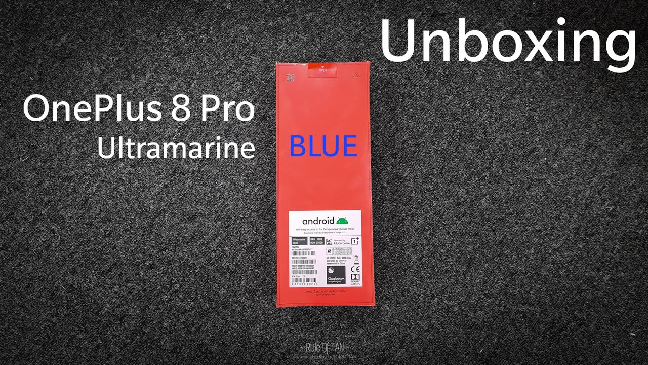 Unboxing OnePlus 8 Pro: Ultramarine Blue edition