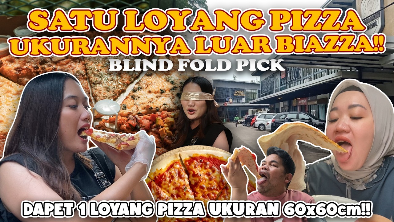 PILIH MAKANAN MATA TERTUTUP DI FRESH MARKET EPS DESTI | SLICED PIZZA SEGEDE GABAN!!