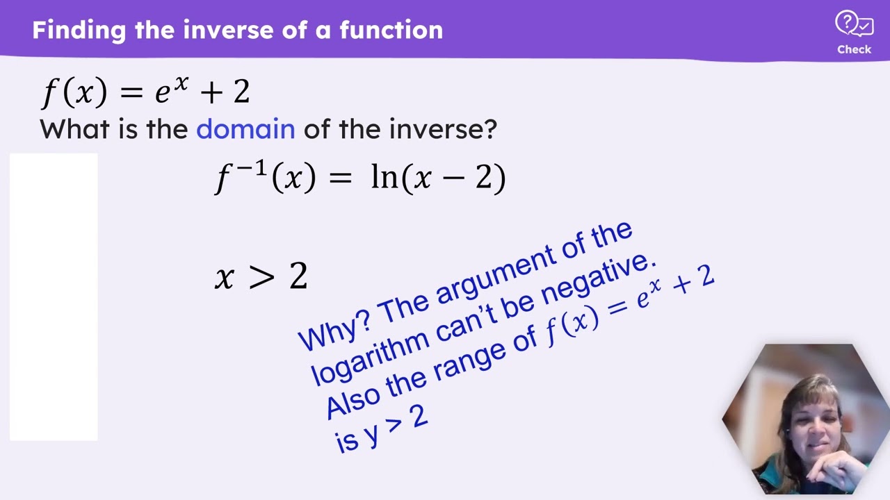 C6 P8 Inverses of Logs