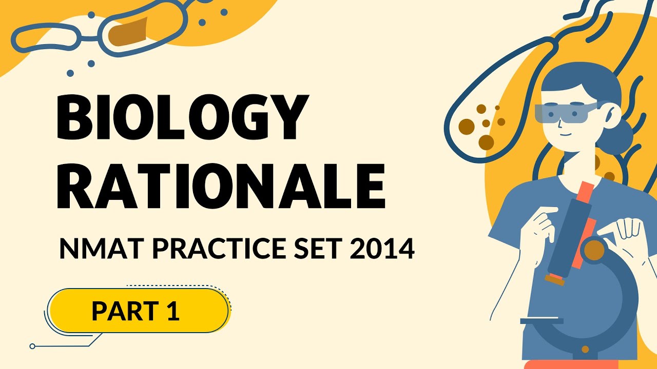 Biology Rationale CEM NMAT Practice Set 2014 |  PART 1 | NMAT Study Buddy