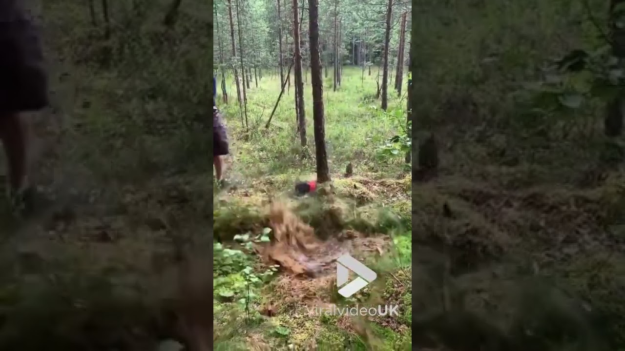 Man jumps into swamp || Viral Video UK