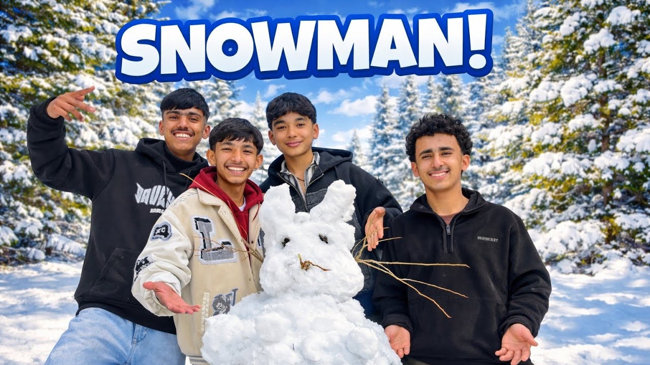 Snowman ☃️ bna diya 😱