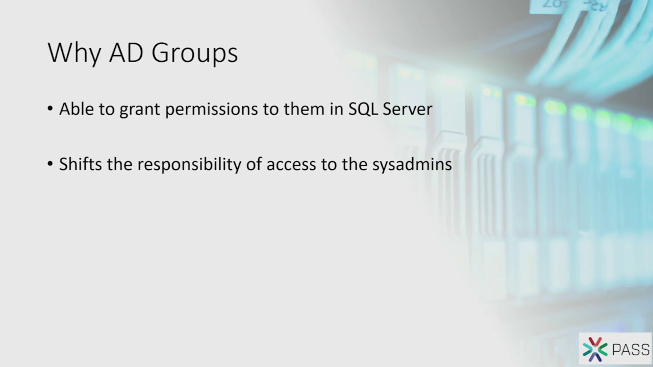 MSAs, GMSAs, and Groups - Use SQL Without Traditional User Accounts - Chris Bell