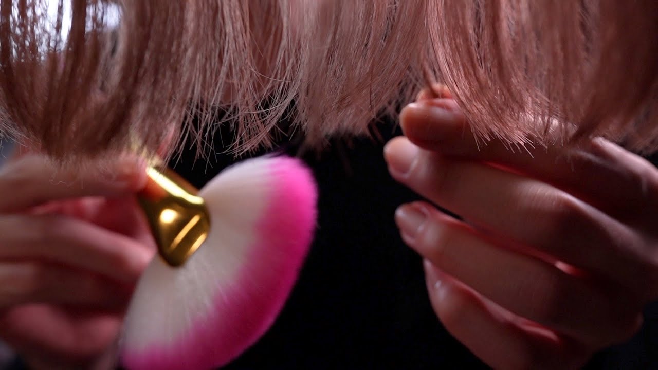 [ASMR]前髪も伸びてきたのでカットしてからメイクしますね - Cutting bangs and make up Roleplay(No talking)
