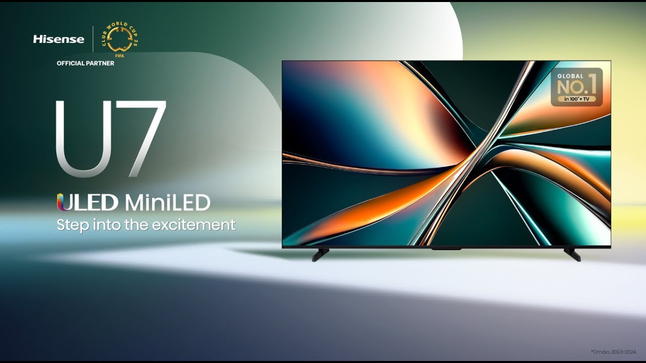 Introducing the 2025 Hisense U7Q Mini-LED ULED 4K Smart TV Series!