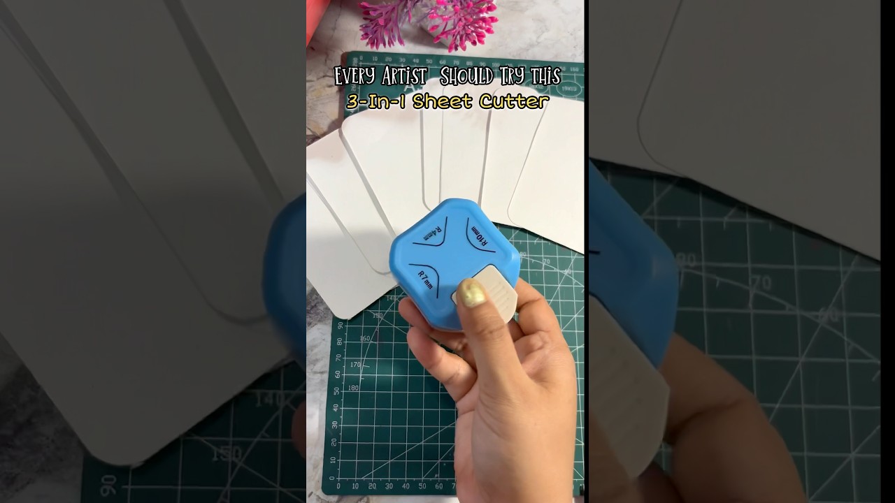 3-In-1 Sheet Corner Cutter for Artist #shorts #shortsfeed #punch #cutter #stationary #artist #diy