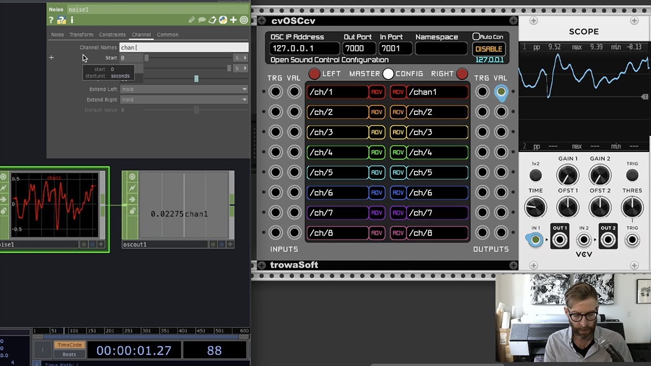 TouchDesigner / VCV Rack OSC Communication
