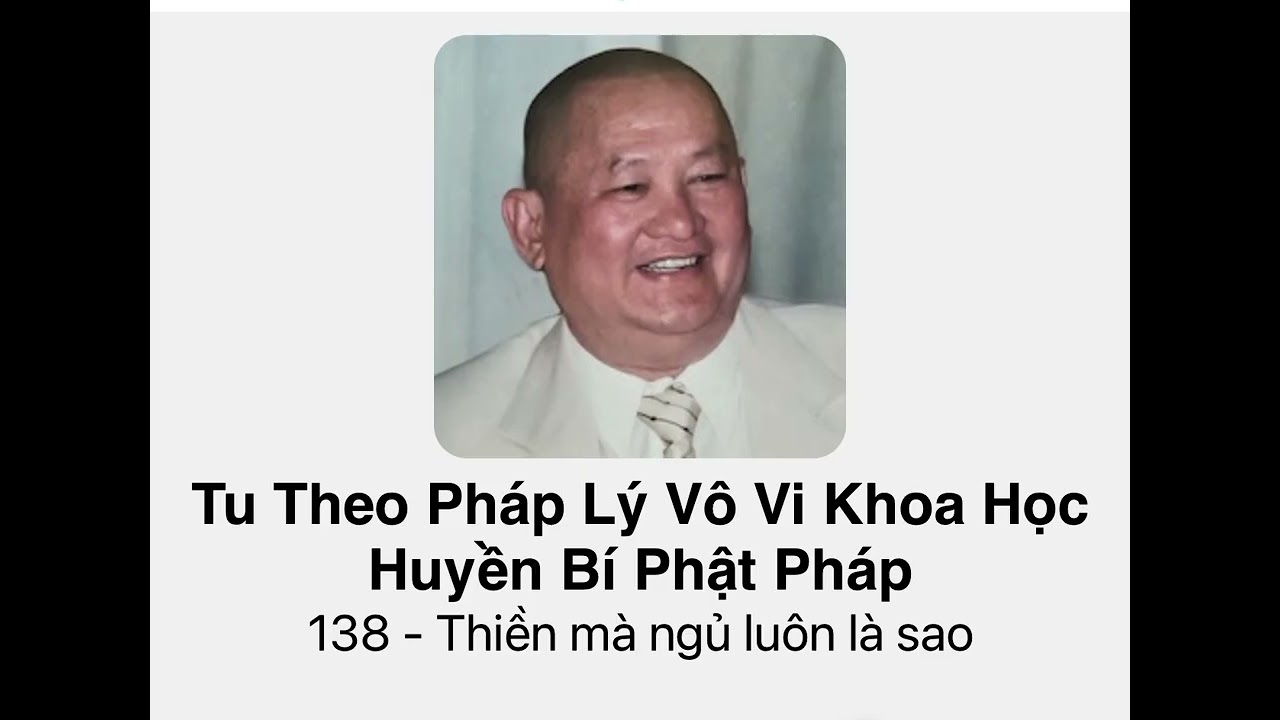 Thiền mà ngủ luôn thì sao?