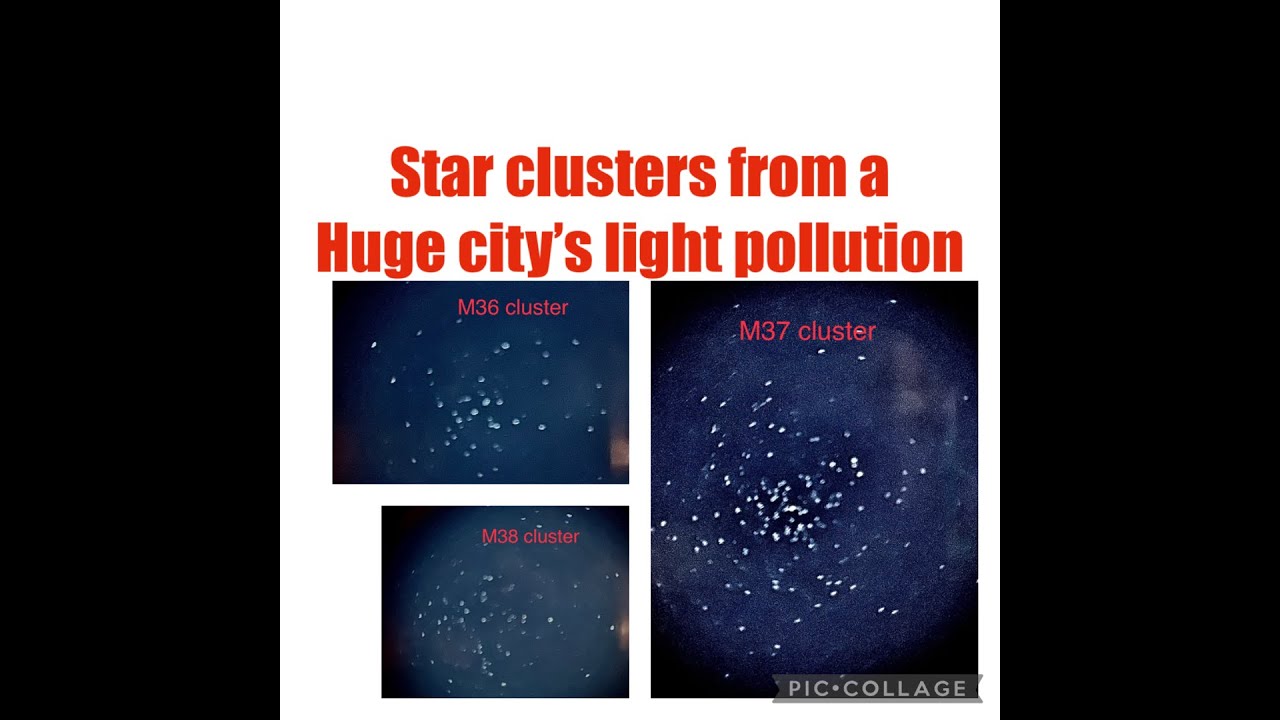Open clusters M36,M37 & M38 from a HUGE city with smartphone #astronomy #telescope #space #starsense