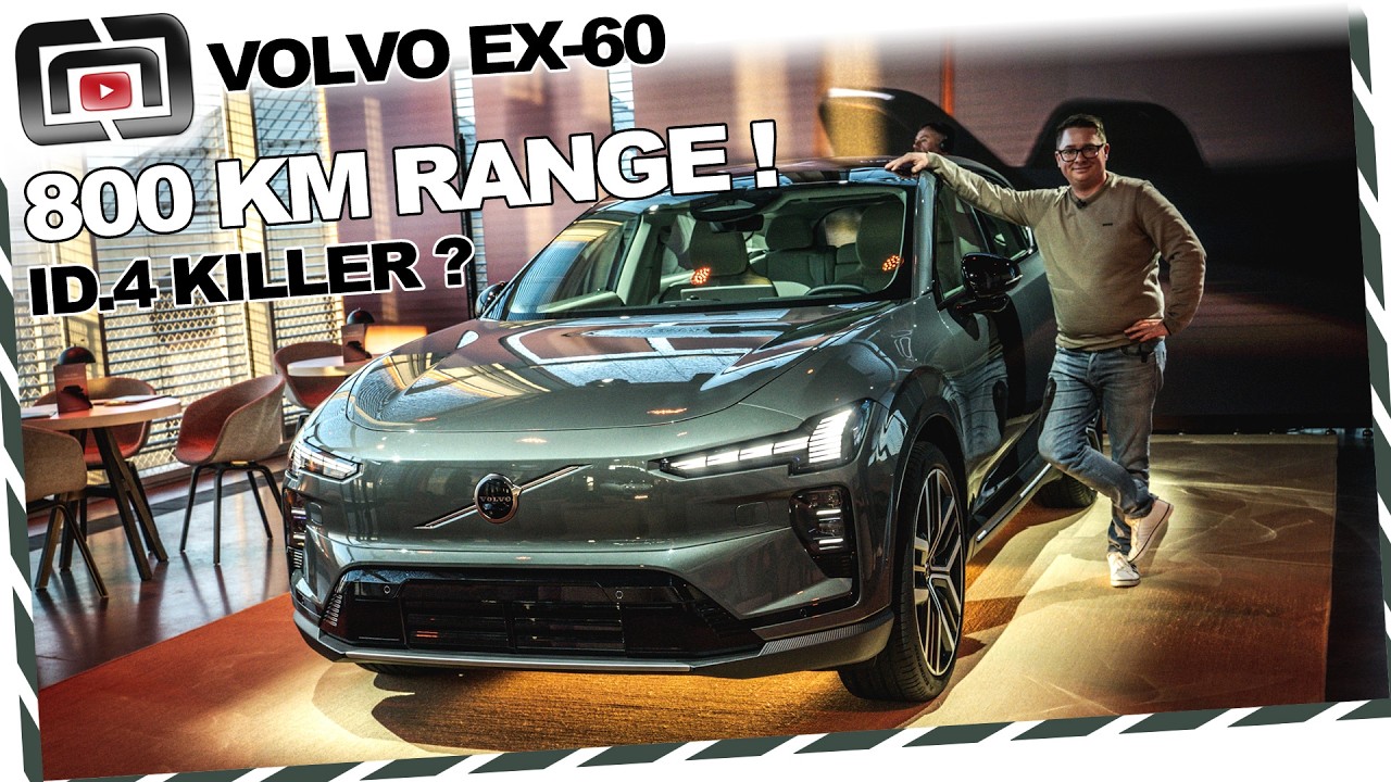 Volvo EX60 (2026) – запас хода 810 км и 680 л.с.! Настоящий убийца ID.4 и Tiguan EV?