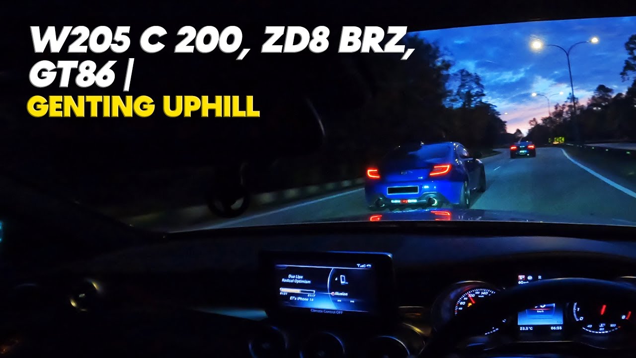 W205 C 200, ZD8 BRZ, Turbocharged GT86 | 云顶 Genting Uphill | Aug. 31, 2025 (POV)