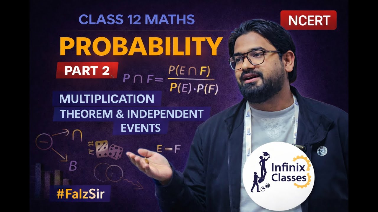 Class 12 Probability Part 2 | Multiplication Theorem & Independent Events | NCERT | Faiz Sir #maths