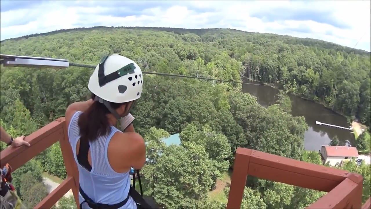 Melody and Mike at Banning Mills- Worlds Longest Zipline